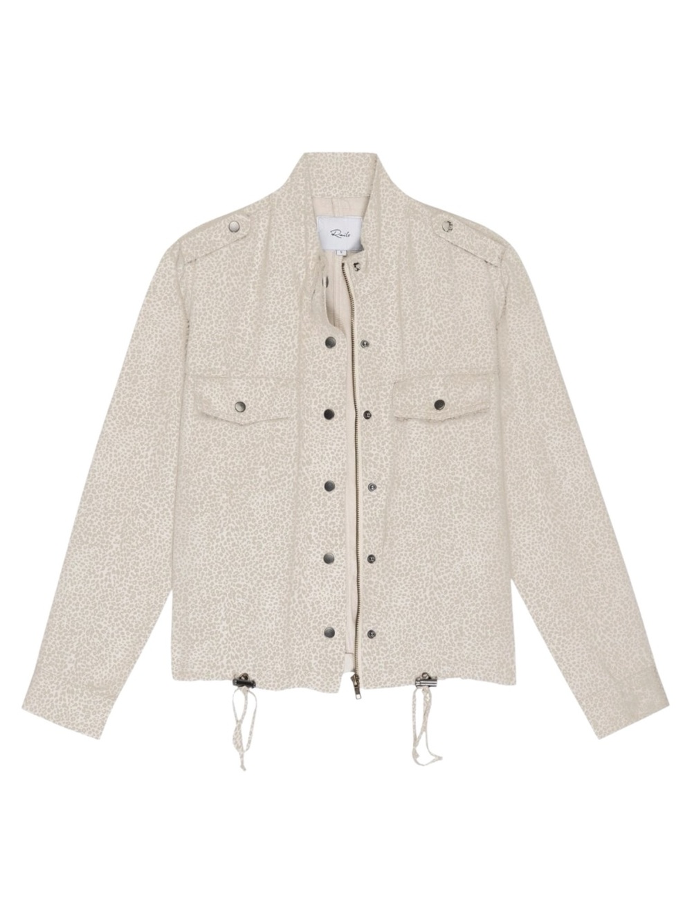 Rails Collins Jacket in White Mini Cheetah Linen Blend NWT – L - Picture 6 of 10